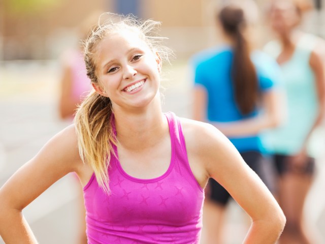 girl exercising